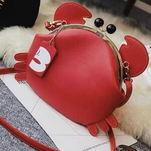 Crab Crossbody Bag shoulder purse pocketbook beach tropical mini sling ocean NEW